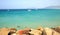 View of the beach and ocean in Tarifa Spain