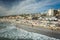 View of the beach in Oceanside, California.