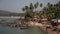 View of the beach Palolem in Goa, India