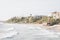 View of the beach from the pier in San Clemente, Orange County, California