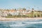 View of the beach from the pier in San Clemente, Orange County, California