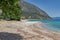 View of the beach of Poros, Kefalonia, Ionian Islands, Greece