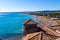 View of the beach in Santa Severa, near Rome. Italy