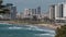 View of the the beach in Tel Aviv