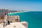 View of the beach at Valencia and the castle of Peniscola