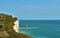A view of Beachy Head lighthouse on the East Sussex coast.