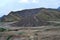 View of beautiful ancient dry hills, .volcanic mountains, summer Crimea landscape, Unique place