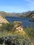 A view of beautiful Apache Lake in Arizona