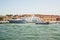 View of the beautiful architecture and yacht along canals in Venice, Italy