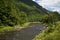 View of beautiful Au Sable River Lake Placid New York