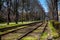 View of a beautiful Budapest street close to the famous antique Coog-wheel railway