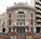 View of the beautiful building of the Carolina Coronado theater in Almendralejo,