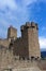 view of the beautiful castle Javier in Navarre, Spain