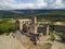 view of the beautiful castle Javier in Navarre, Spain