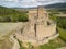 view of the beautiful castle Javier in Navarre, Spain