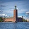 View from the beautiful city hall of Stockholm