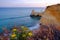 View on beautiful cliff in Algarve, Portugal