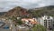 View of the beautiful coast of Madeira Island. Green Island.