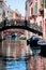 View of beautiful colored venice canal