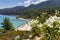 View of the beautiful Fava beach in Vourvourou at Chalkidiki, Greece