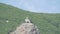 View on a beautiful Foros Orthodox Church, which stands on top among the rocky and green Crimean mountains