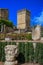 View of the beautiful gardens of the Alcazar de los Reyes Cristianos