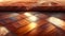 View of a beautiful hardwood oak floor, extreme detail, textured, natural light reflections, cinematic lighting