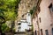 View of the beautiful Hermitage of Calomini Eremo di Calomini, placed in a spectacular position. Vergemoli, Lucca, Italy