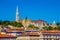 View of beautiful historic Budapest architecture with colorful buildings