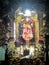 A view of the beautiful idol of Bhairav â€‹â€‹Baba in the famous temple of Toliasar village in Rajasthan