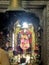 A view of the beautiful idol of Bhairav â€‹â€‹Baba in the famous temple of Toliasar village in Rajasthan