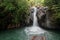 View of beautiful Kroya waterfall in nothern Bali