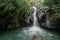 View of beautiful Kroya waterfall in nothern Bali