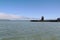 View on beautiful Lighthouse situated near Alcatraz prison. San Francisco.