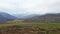 View of beautiful mountains, hills and plains in Dilijan, Armenia on a foggy day