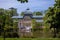 View of the beautiful Palacio de Cristal a conservatory located in El Retiro Park built in 1887 in