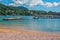 View of beautiful Paleokastritsa Harbour on Corfu Island, Greece