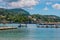 View of beautiful Paleokastritsa Harbour on Corfu Island, Greece