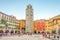 View of beautiful square in Riva del Garda