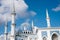 View of a beautiful Sultan Ahmad Shah public mosque with blue dome