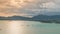 View beautiful timelapse landscape of Ao Chalong bay and city sea side in Phuket Province, Thailand