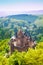 View of beautiful Vianden castle, Luxembourg