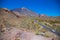 View of beautiful volcano Teide with road