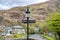 View from the Beddgelert bridge over the River Colwyn in the heart of Snowdonia National Park