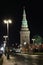 View of the Beklemishevskaya Tower of the Moscow Kremlin and the Kremlin Embankment in Moscow