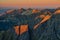 View of Belianske Tatras from Hincova veza peak during autumn in High Tatras mountains