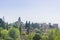 View of the bell tower of the Alhambra from the Generalife gard