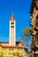 View of bell tower of Basilica of San Zeno
