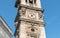 View of Bell tower of Bernascone at Romanesque Basilica of San Vittore church in Varese, Italy