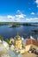 View from the bell tower of the Epiphany Cathedral in the direction of the gate Church of Reverend Nilus Stolobensky.